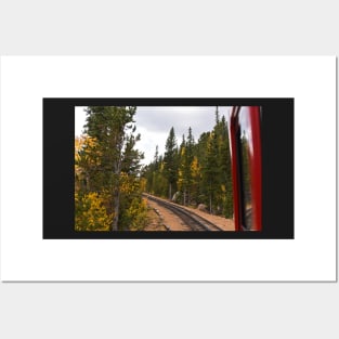 Pikes Peak Cog Rail Colorado Autumn Posters and Art